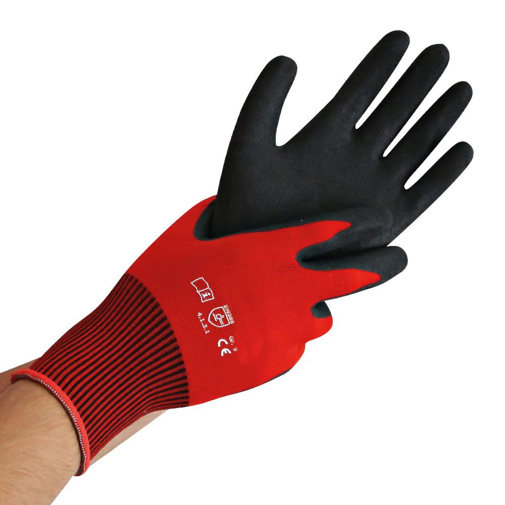 Fine knit gloves Ergo Flex Mikro with nitrile microfoam coating