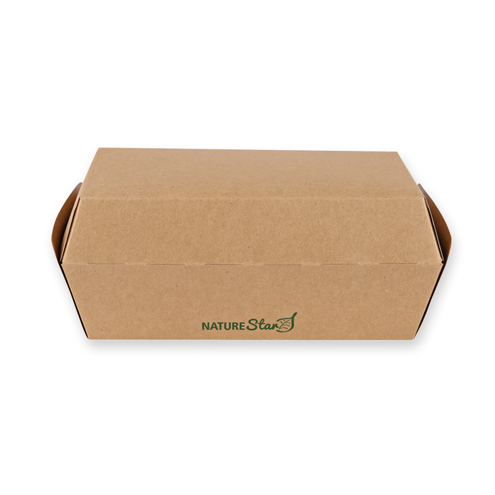 Bio Sandwich-Boxen Club aus Kraftpapier/PE, FSC®-Mix, Rückseite