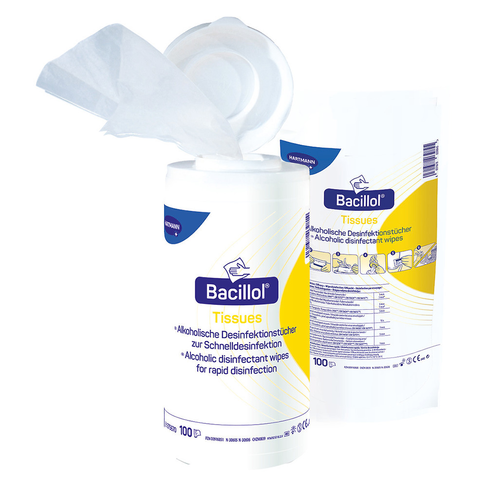 Hartmann Bacillol® Tissues, alcoholic disinfectant wipes, preview image