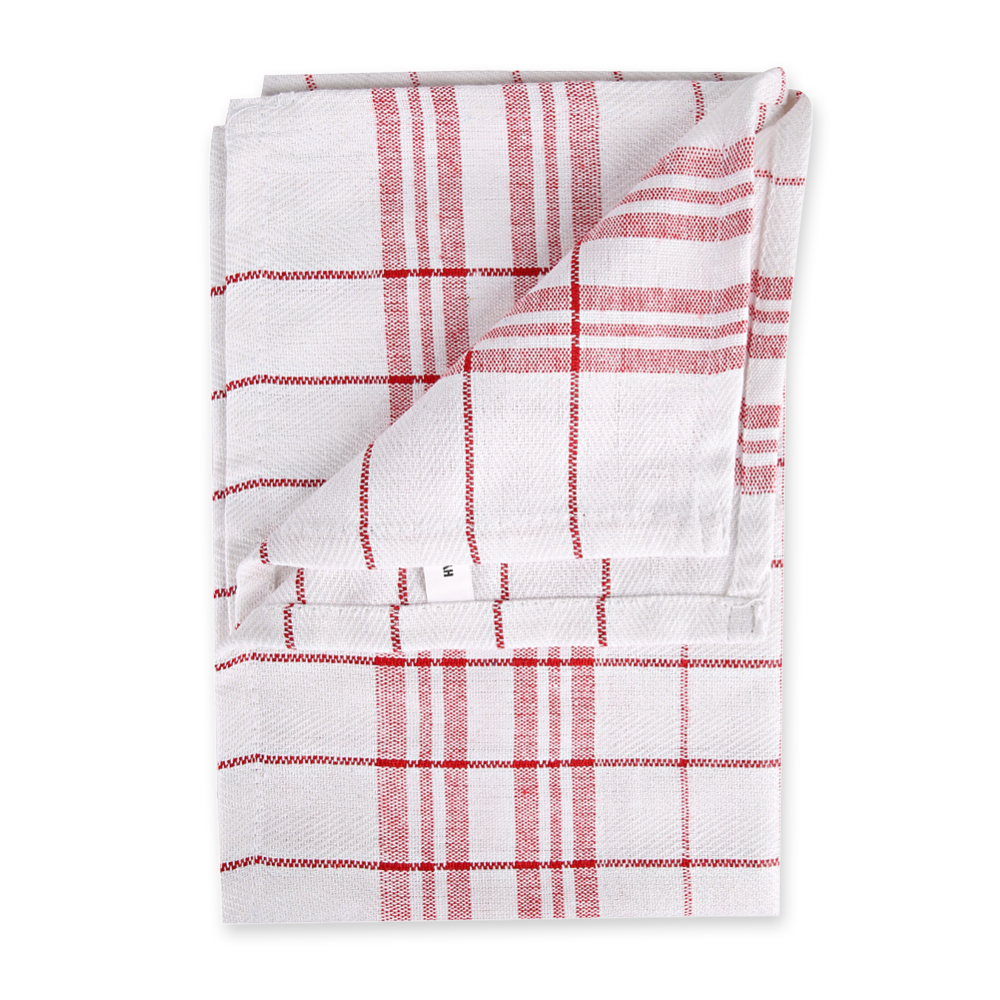 Dish towels Karo made of cotton, red