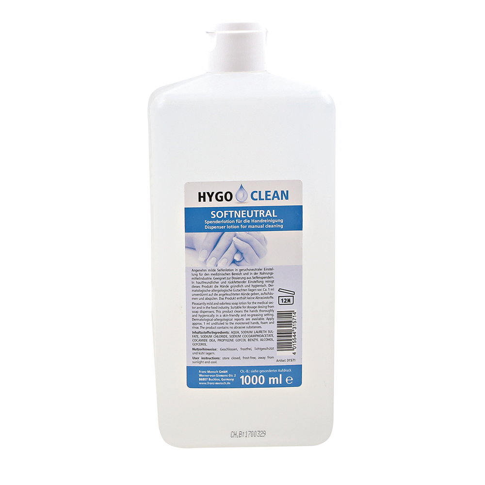 Liquid soap "Soft Neutral", different filling quantities with  1000ml