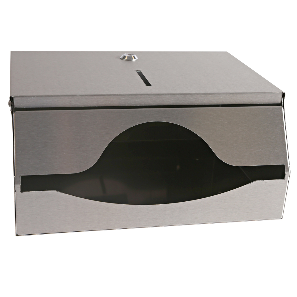 Falthandtuchspender, C- & V/ZZ-Falzung aus Edelstahl, Unterseite