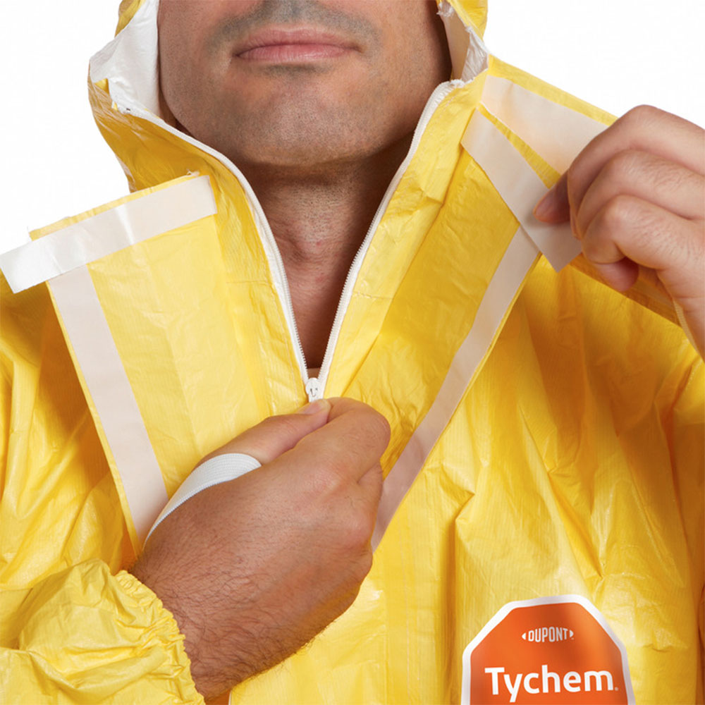 DuPont™ Tychem® 2000 C Chemical Safety Coveralls CHA5 with the closure