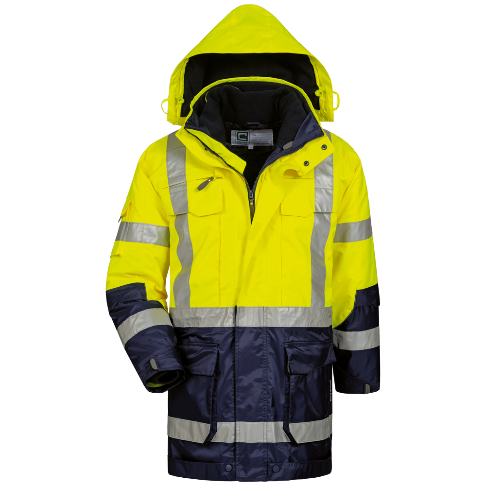 Elysee® Jekyll 23421 high vis parkas from the frontside