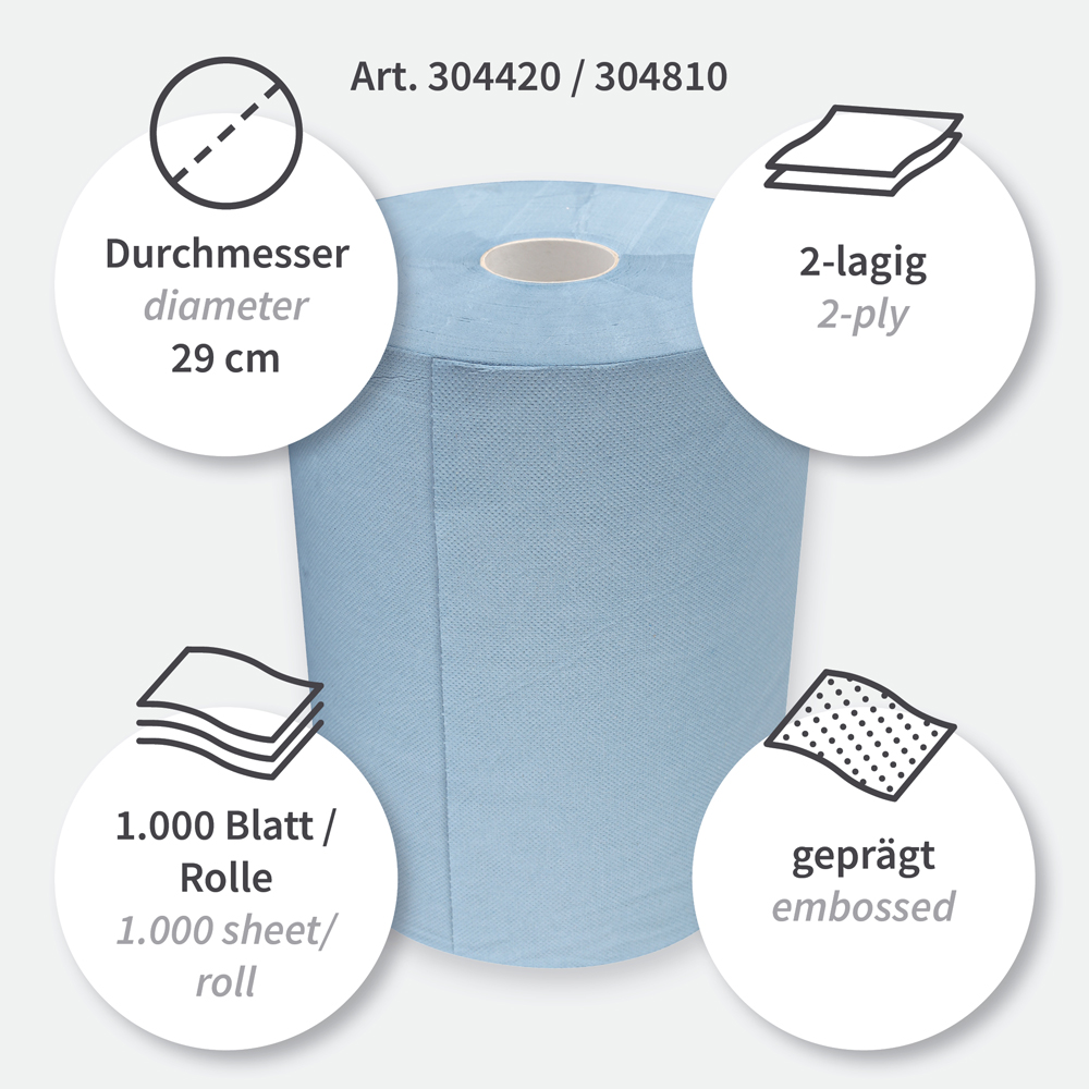 Putzpapiere, 2-lagig | Recyclingpapier, Besonderheiten Putzpapiere, 2-lagig aus Recyclingpapier, Besonderheiten