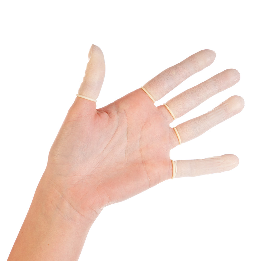 OP Fingerlinge Aus Latex – Größe M, Puderfrei, 100 Stück Für Hygienische Arbeiten