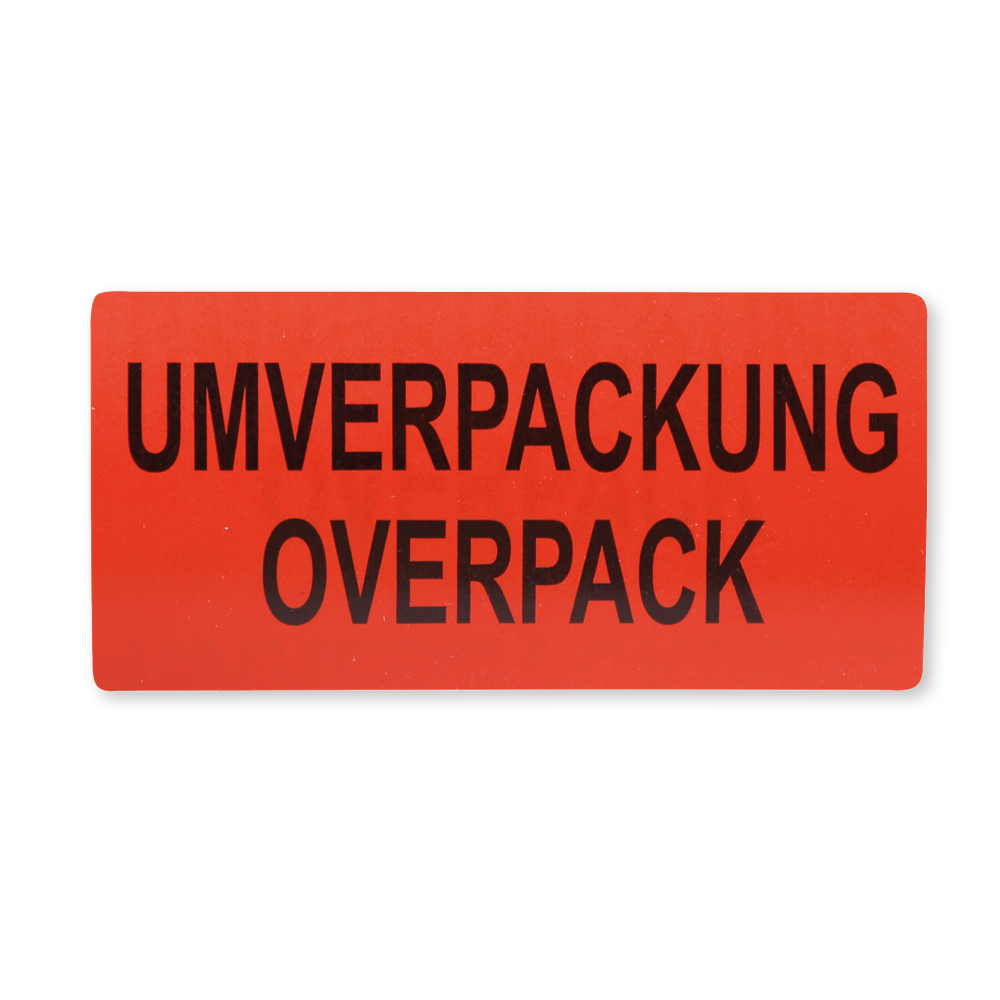 Individual Overpack Label Buy Handling labels: Overpack, on roll, paper - 10cm, Overpack