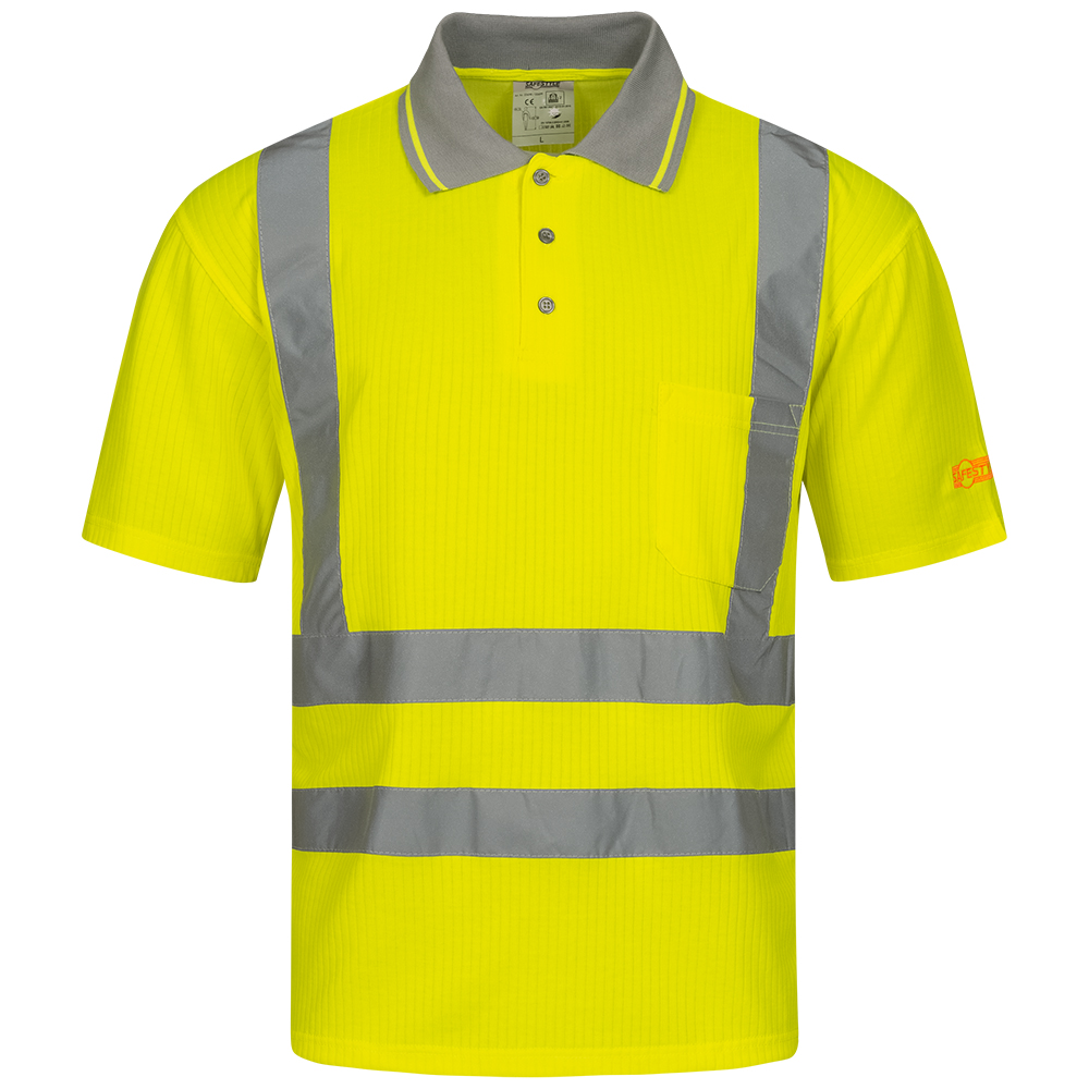 Safestyle® Diego 22699 UV-Warnschutz-Poloshirts von der Vorderseite
