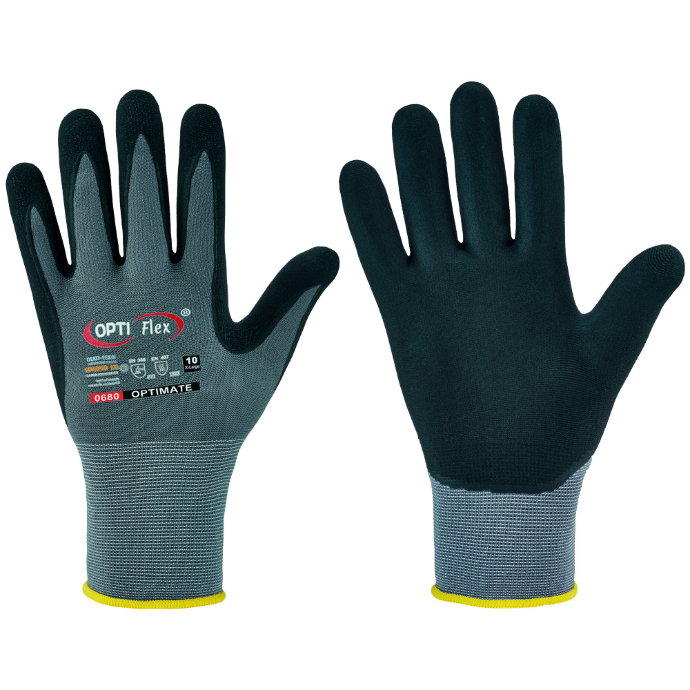 Opti Flex® Optimate 0680, fine knit gloves, inside and outside