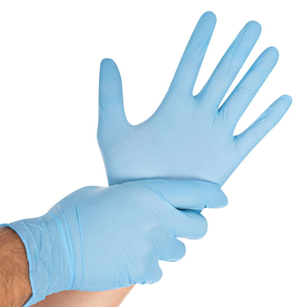 Nitrile gloves Safe Light powder-free in blue