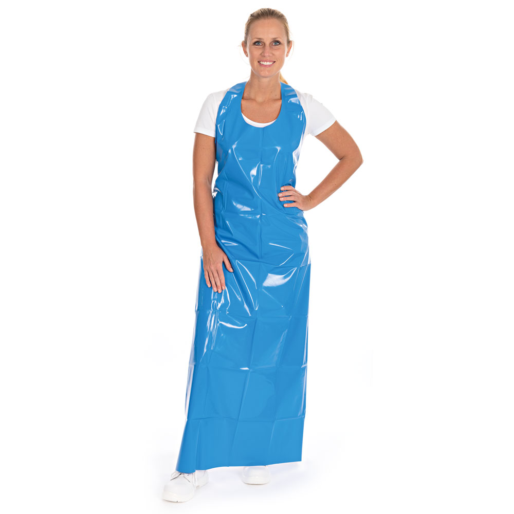 Apron 150my, TPU in the front view, blue, 90cm x 130cm