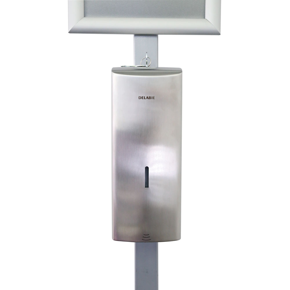 Disinfection station, steel, only sensor dispenser
