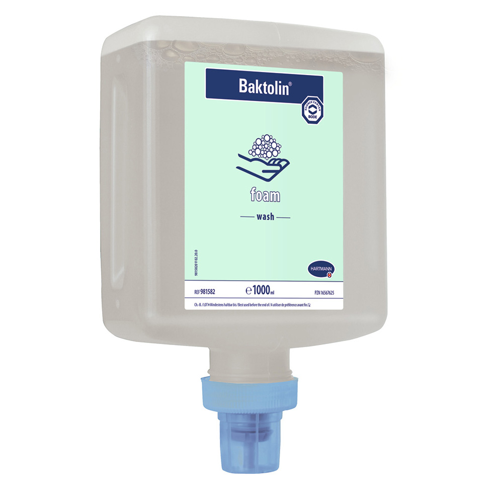 Hartmann Baktolin® foam CleanSafe, Handreinigungsschaum, Fortansicht Hartmann Baktolin® foam CleanSafe, Handreinigungsschaum in Fortansicht