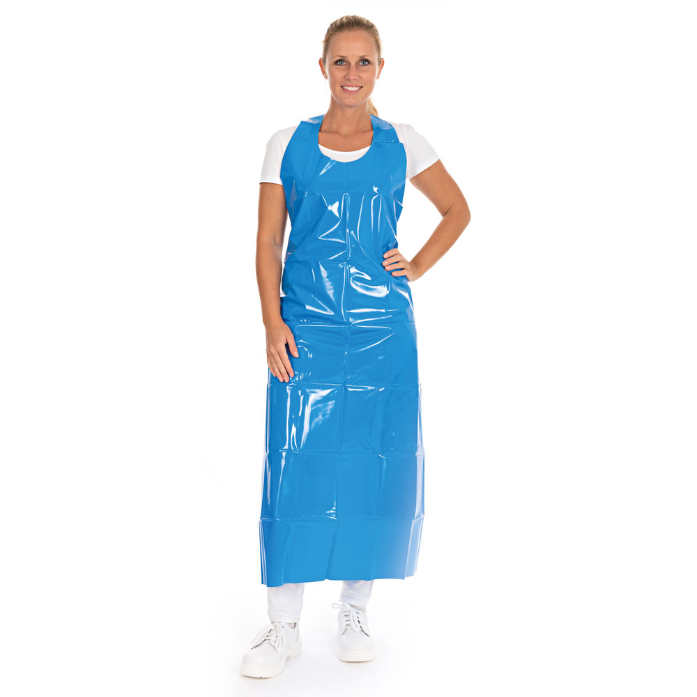 Apron 150my, TPU in the front view, blue, 90cm x 115cm