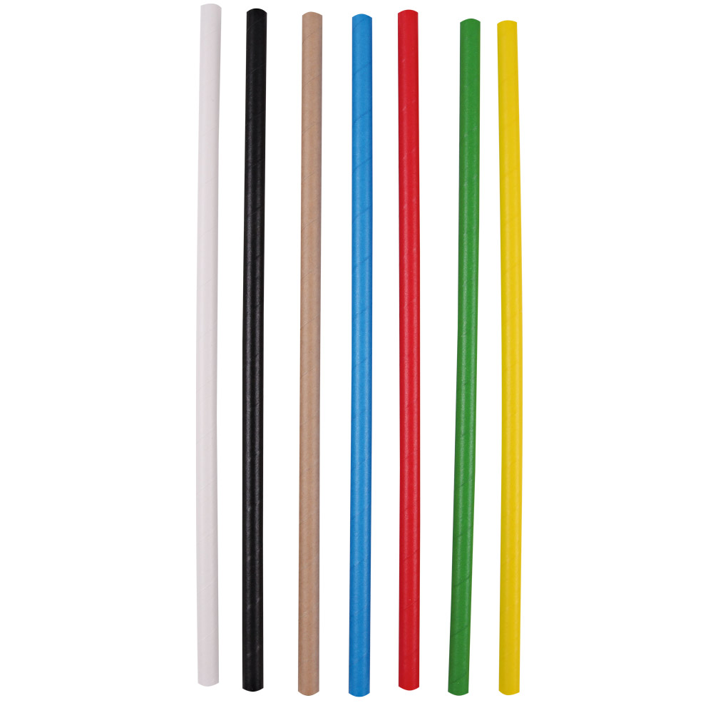 Papier-Trinkhalme "Jumbo" einfarbig FSC®-zertifiziert in allen Farben