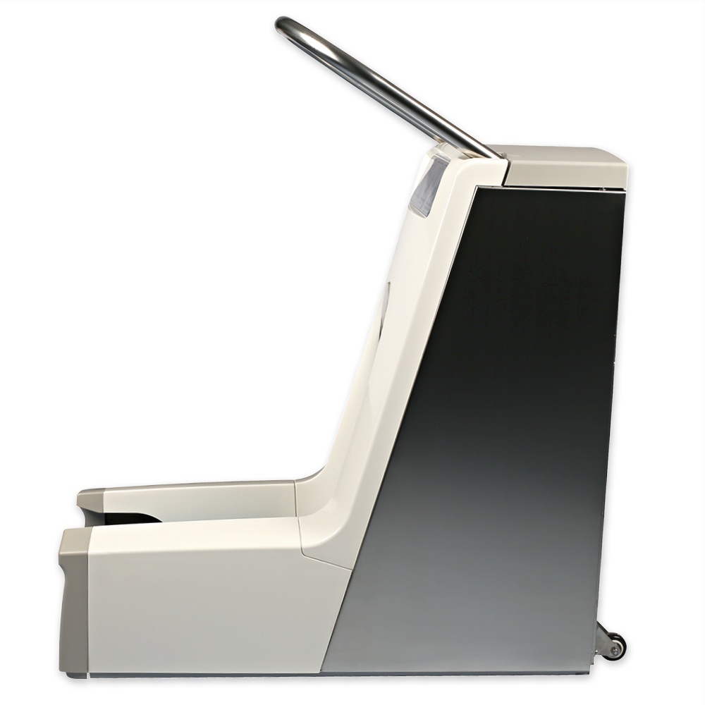 Überschuhspender Hygomat Comfort Plus, ohne Clips, Seitenasicht Überschuhspender Hygomat Comfort Plus ohne Clips in der Seitenansicht