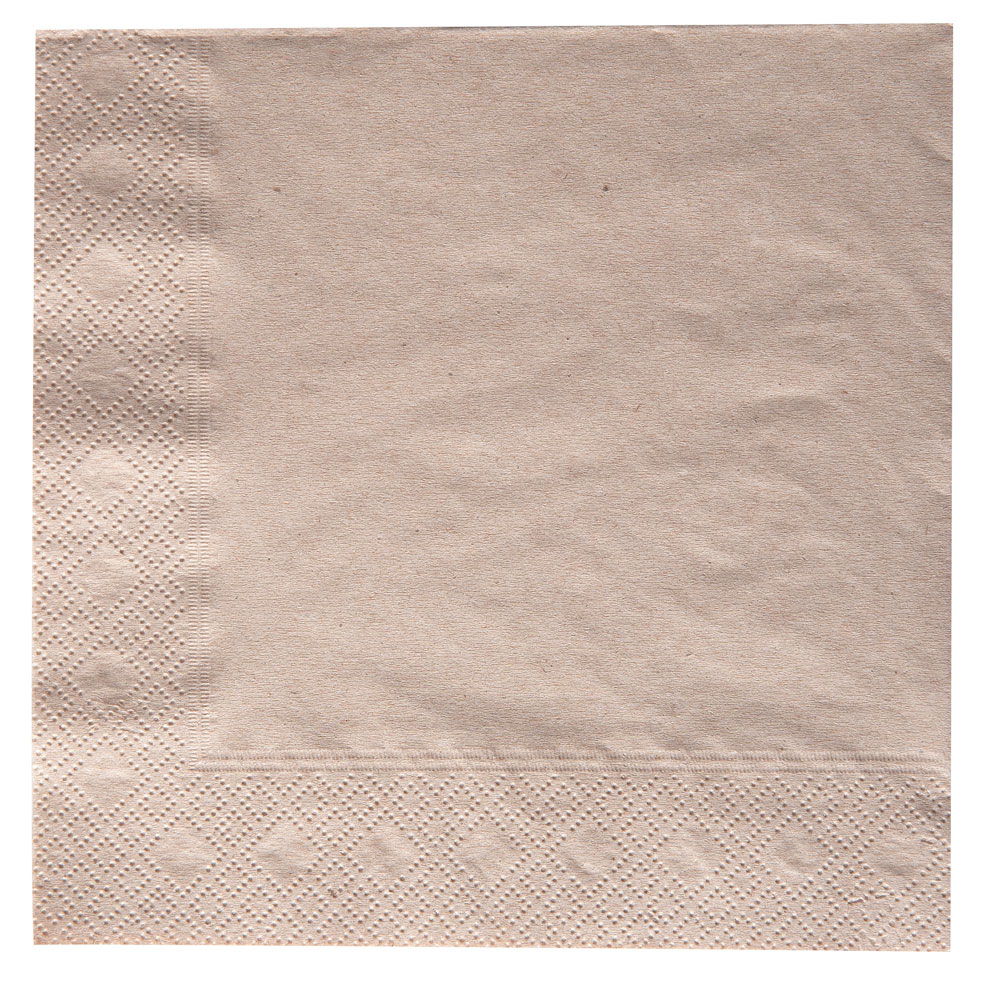 Organic napkins Nature made of ecycled paper, natural coloured