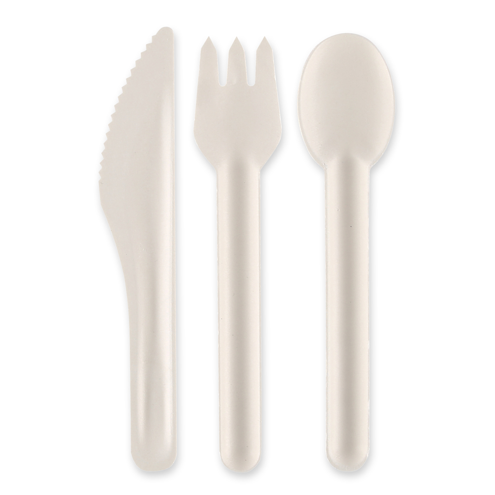 Organic forks made of bagasse, cutlery 