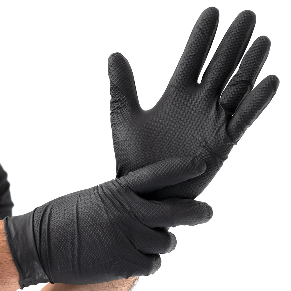 Nitrile gloves Power Grip powder-free in black