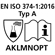 EN ISO 374-1:2016 - Typ A AKLMNOPT