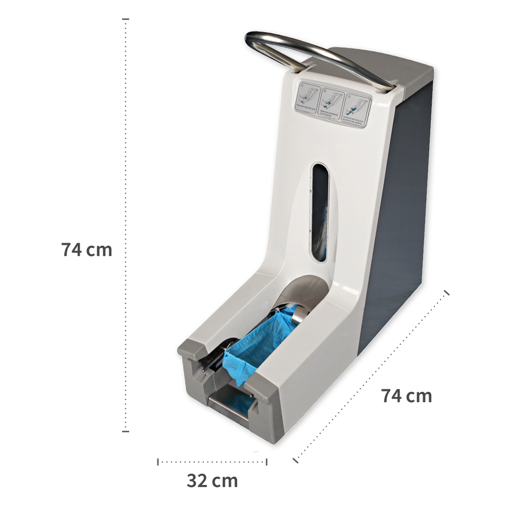 Überschuhspender Hygomat Comfort Plus, ohne Clips, Maße Überschuhspender Hygomat Comfort Plus ohne Clips mit Maßen
