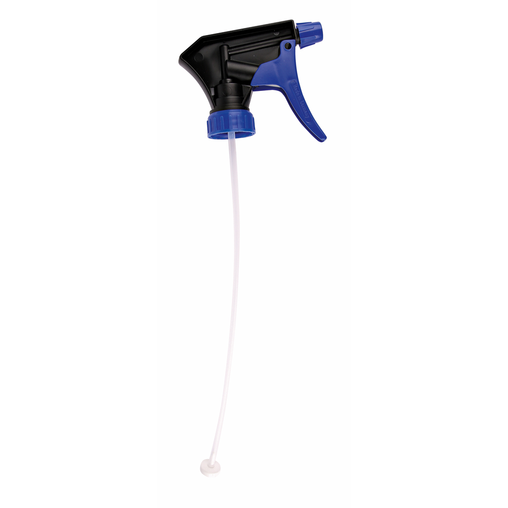 Spray head Profi DIN 28 made of plastic in black-blue