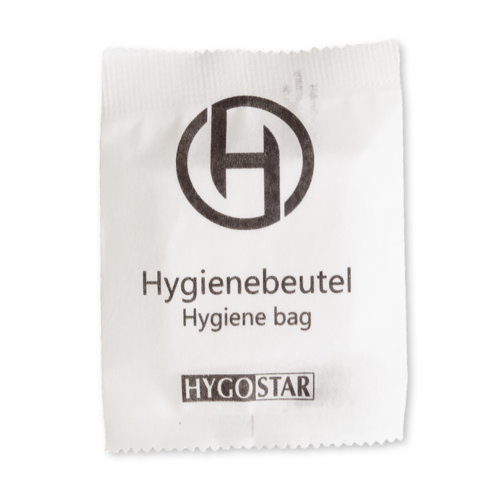 Hygiene bag made of LDPE in the single packaging