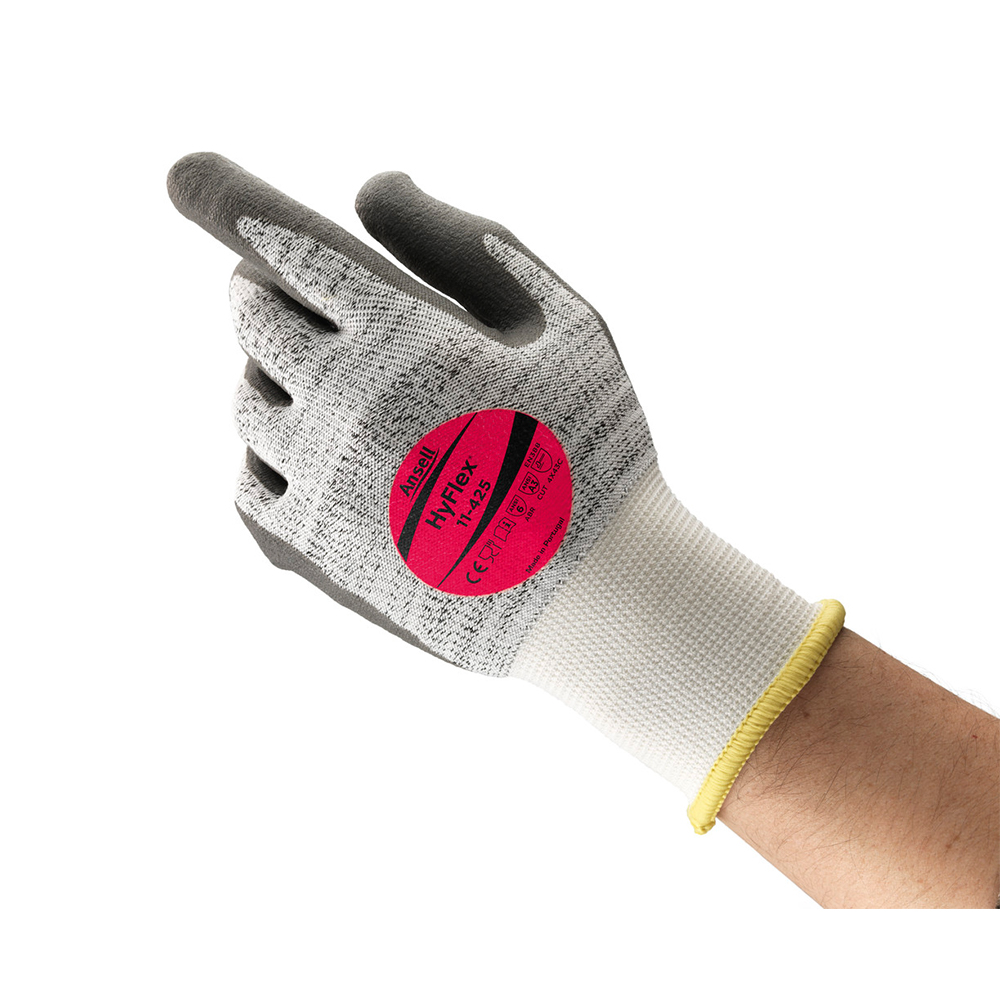 Ansell HyFlex® 11-425, cut protection gloves in the oblique view