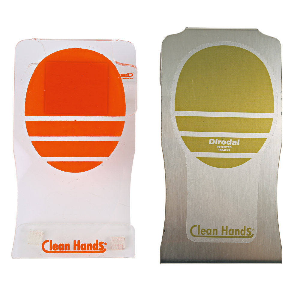 Clean Hands® Counter Kit Single with both variants in the front view