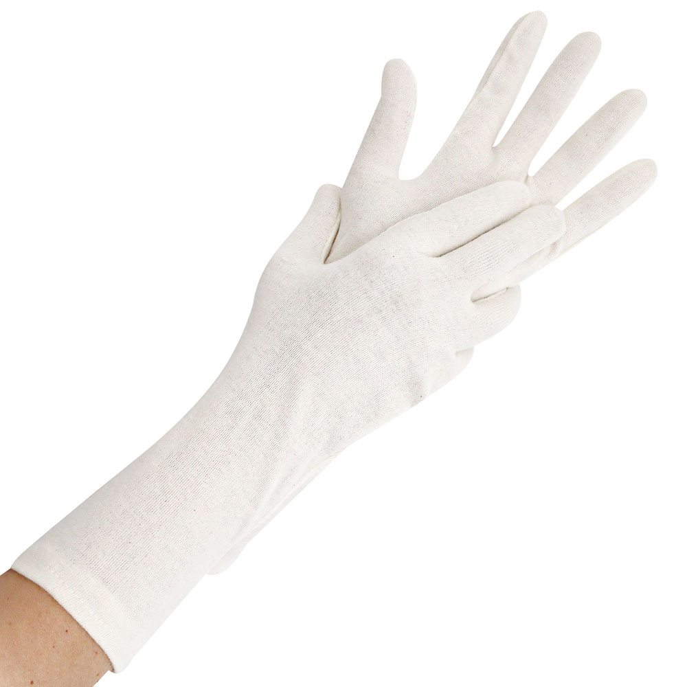 Cotton gloves Nature Long in nature