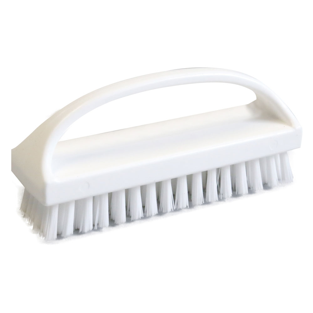 Nail brush with stirrup