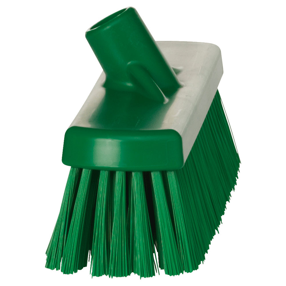 Vikan Broom, 300 mm, medium, green, side and oblique view Vikan Broom, 300 mm, medium in green in the side and oblique view