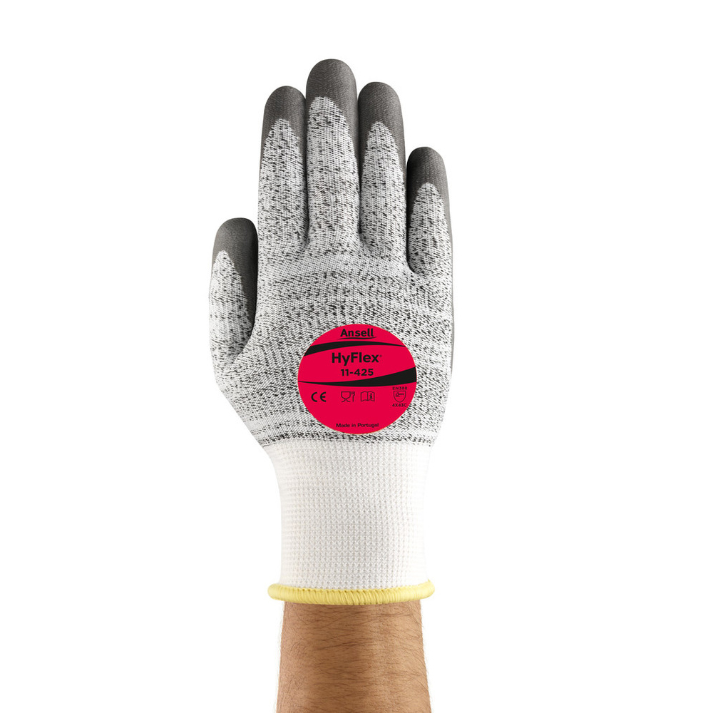 Ansell HyFlex® 11-425, cut protection gloves in the front view