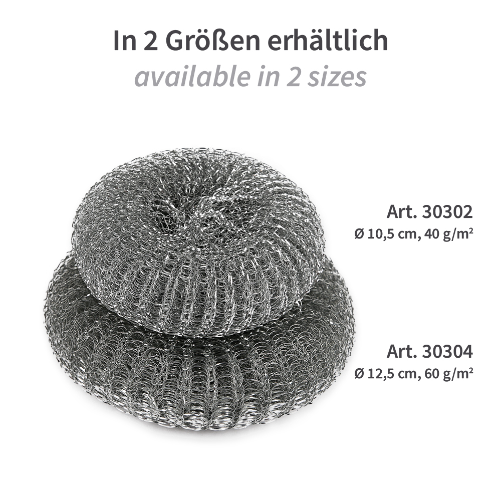 Topfreiniger | Metall, verschiedene Größen Topfreiniger aus Metall, verschiedene Größen