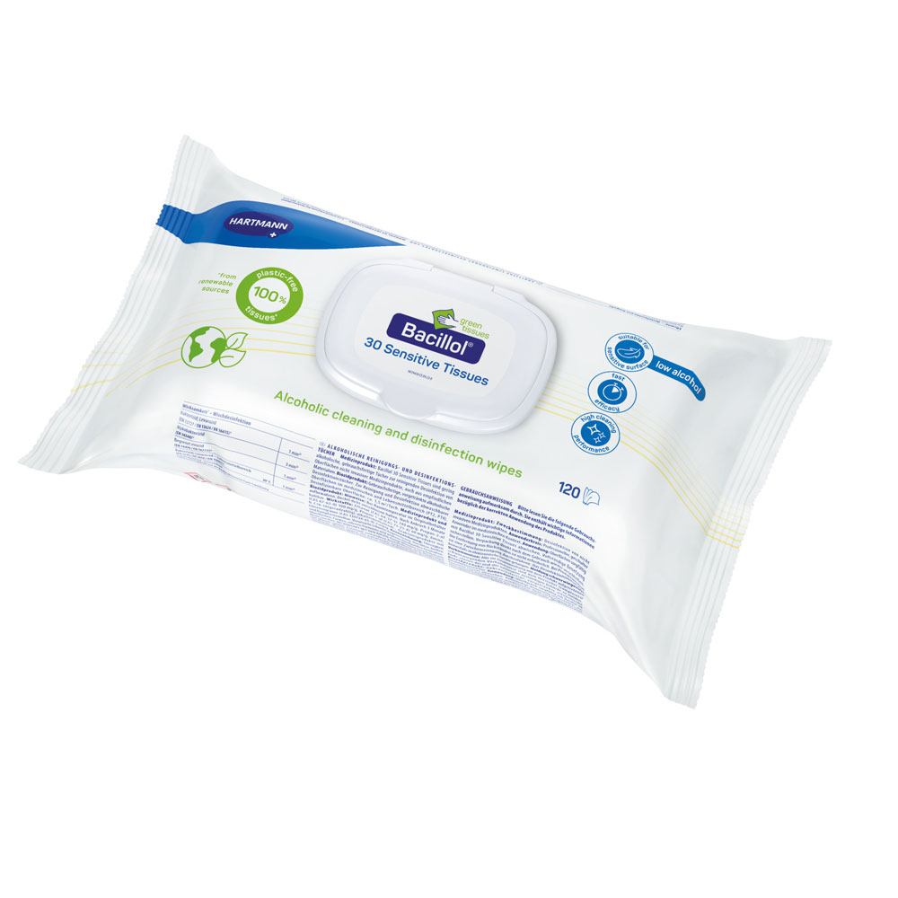 Buy Hartmann Bacillol® 30 Sensitive Green Tissues, alcoholic ...