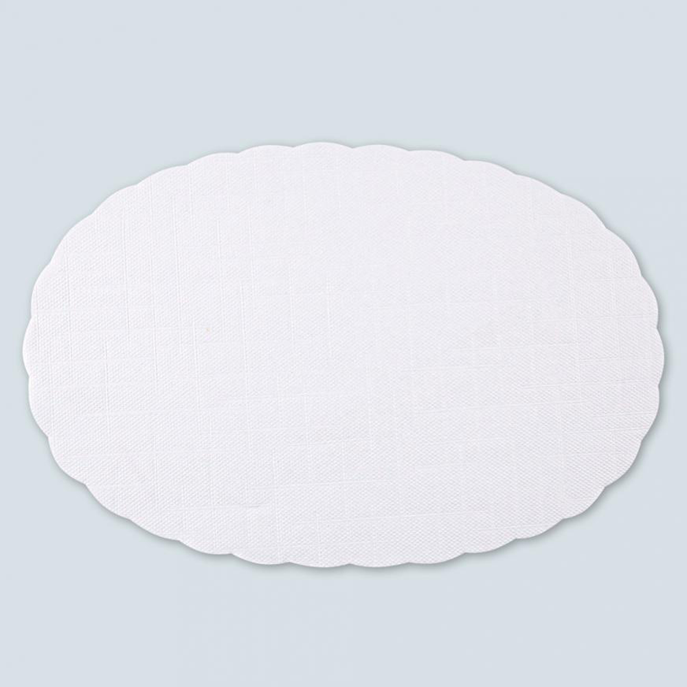 Plate paper oval