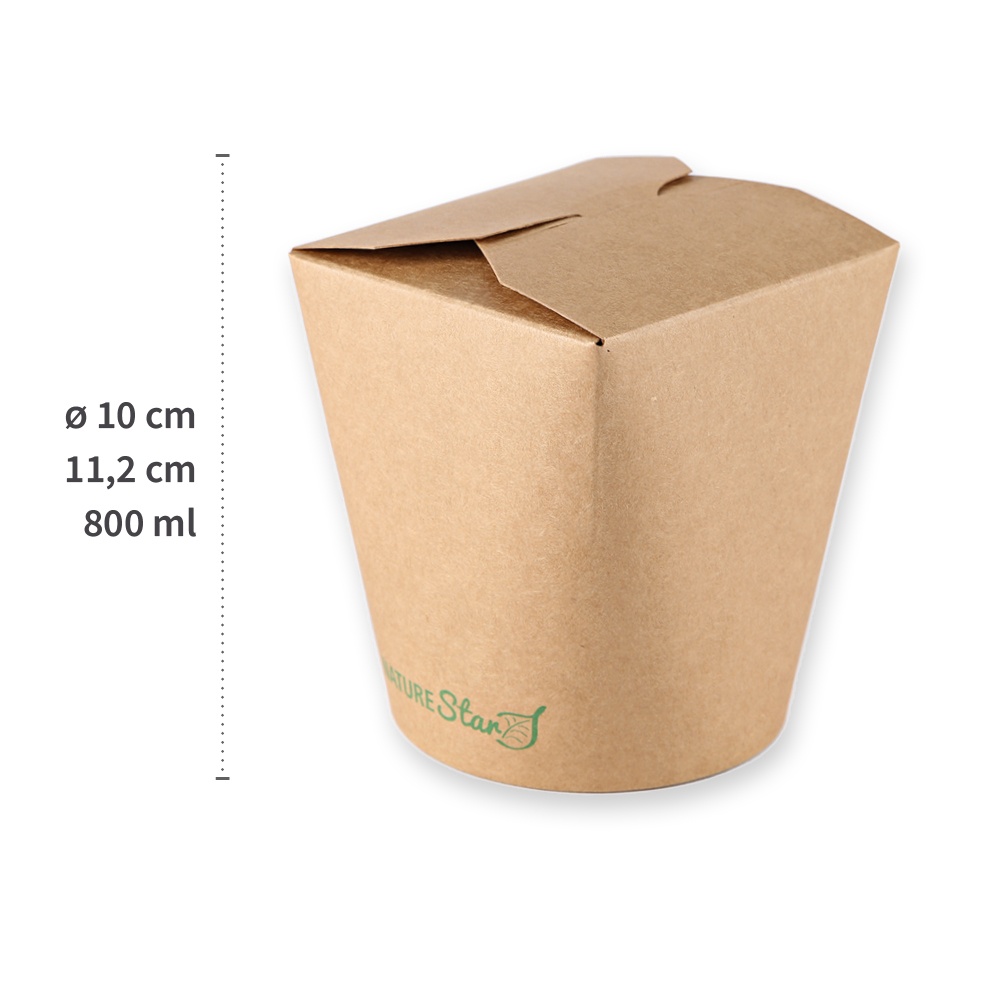 Foodbox "Asia" aus Kraftpapier, Maße