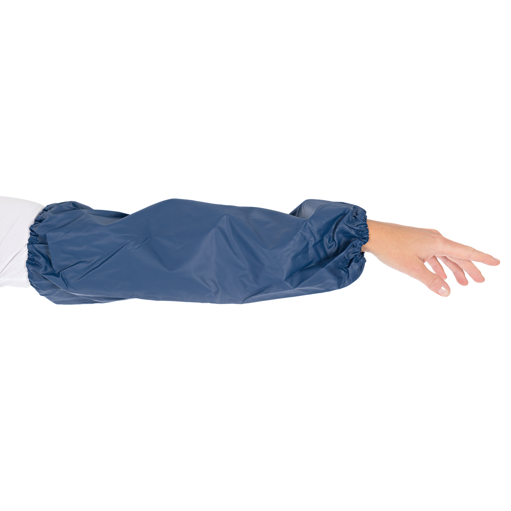 Oversleeves made of polyester/PU in blue