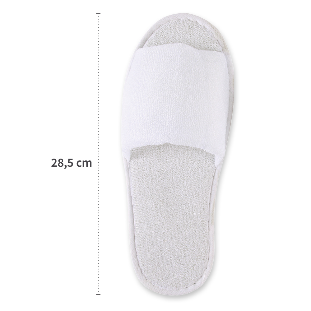Slipper Classic, open, made from polyester with length measure