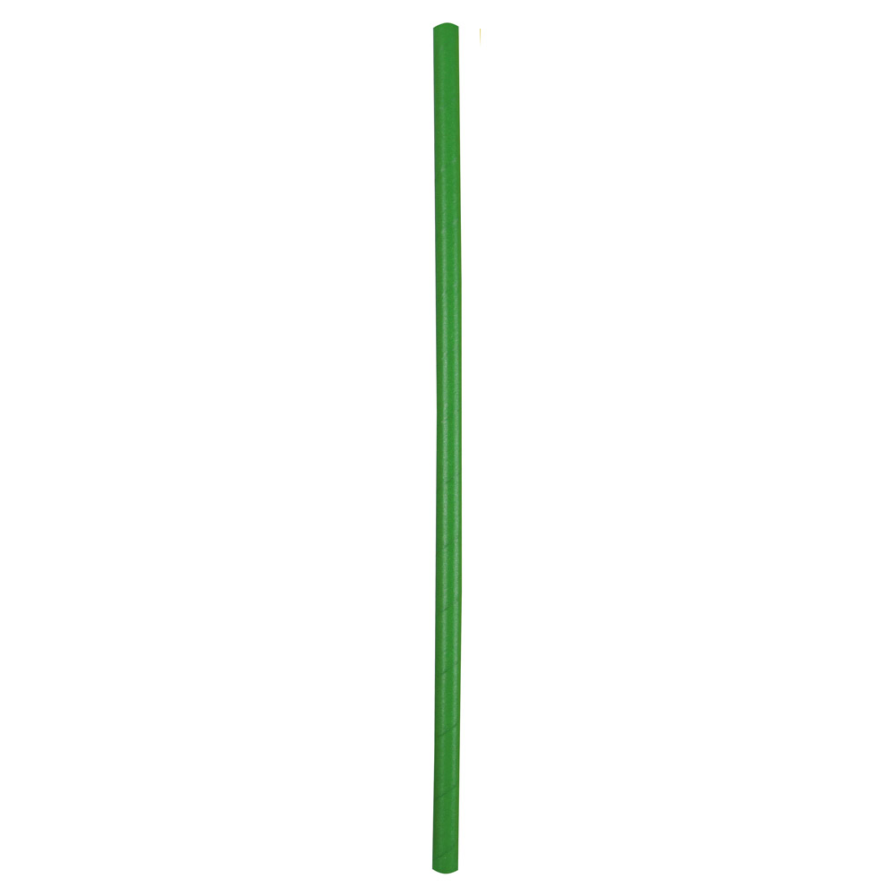 Paper drinking straw "Jumbo" unicolored FSC®-certified in green