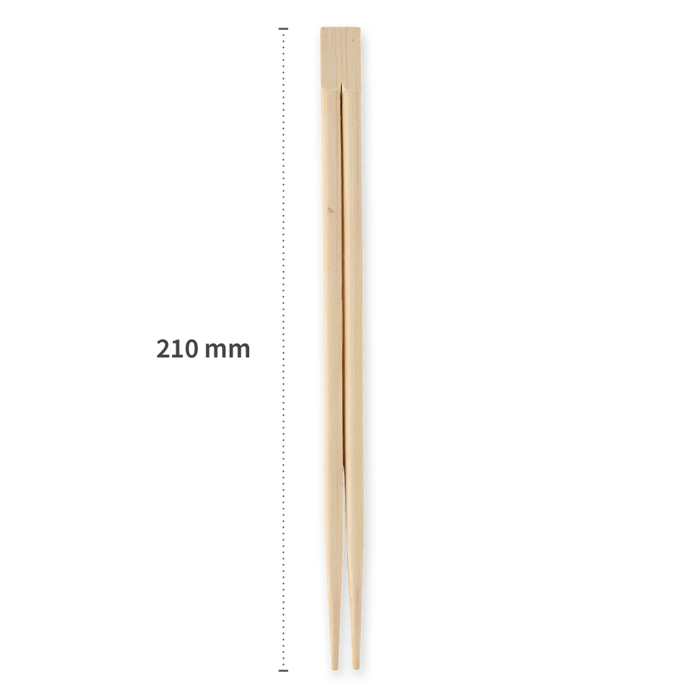 Biodegradable chopsticks made of bamboo, length