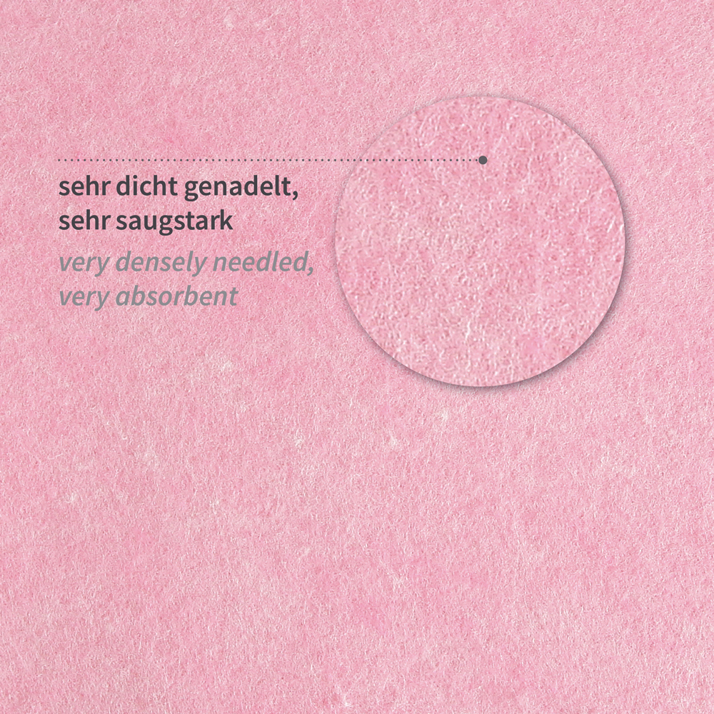 Mehrzwecktücher-Set Tetra Light aus Viskose/PP/PES, rosa, Material