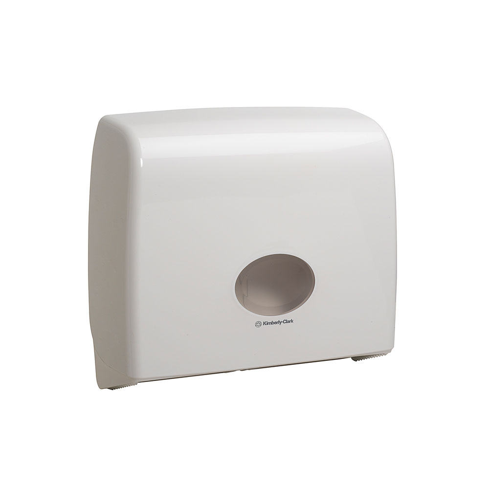 Kimberly-Clark Professional™ Aquarius™ Toilettenpapierspender, Jumbo Non-Stop in der schrägen Ansicht