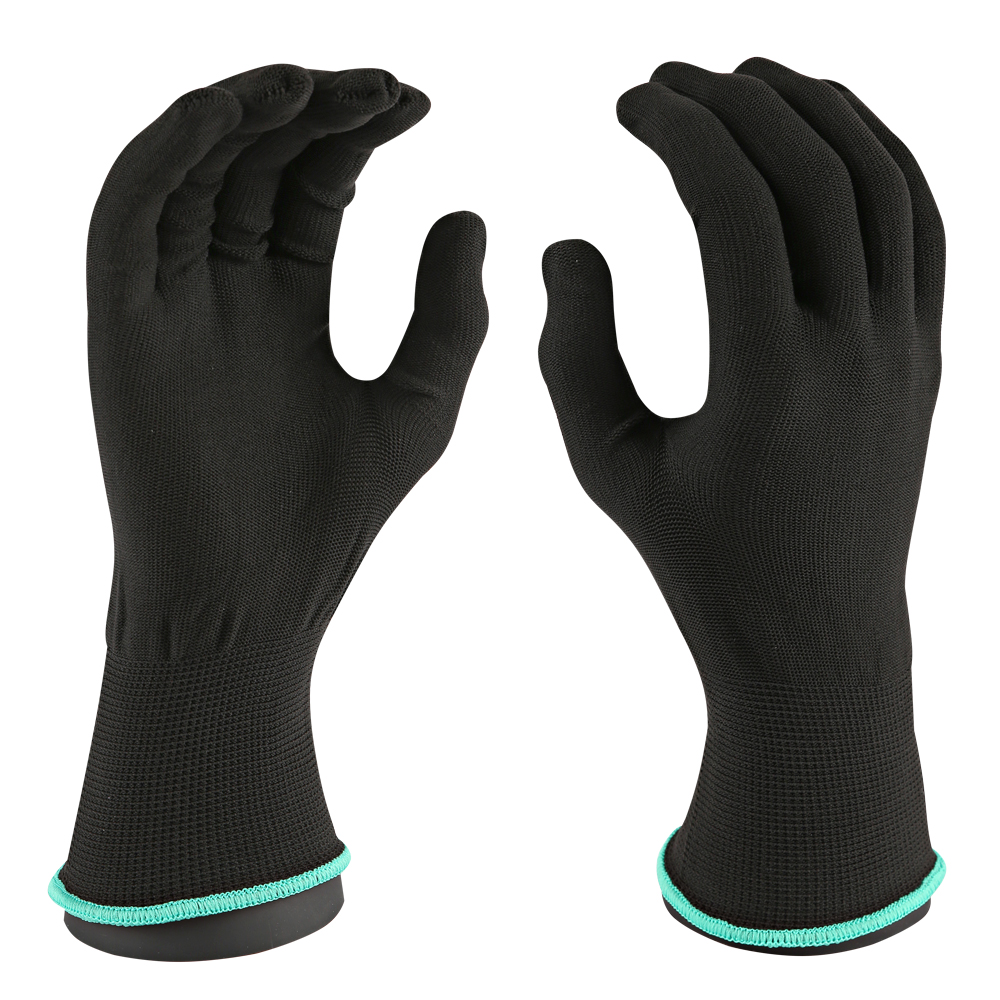 Fine knit gloves Allfood made of nylon in black