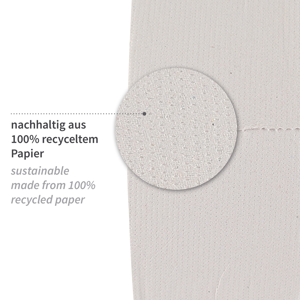 Toilettenpapier, Jumbo, 2-lagig | Recyclingpapier, Material Toilettenpapier, Jumbo, 2-lagig aus Recyclingpapier, Material