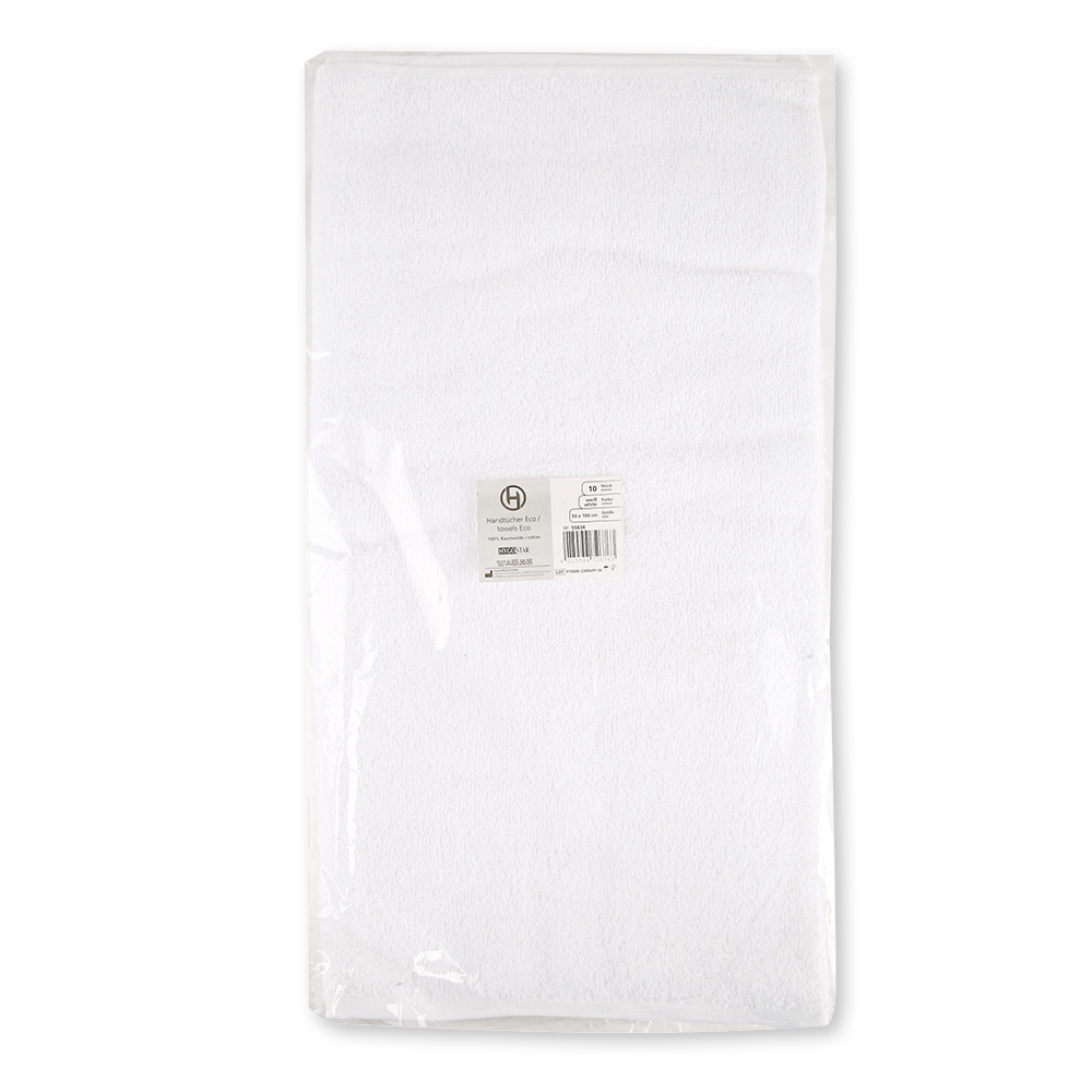 Towels Eco made of cotton, packaging