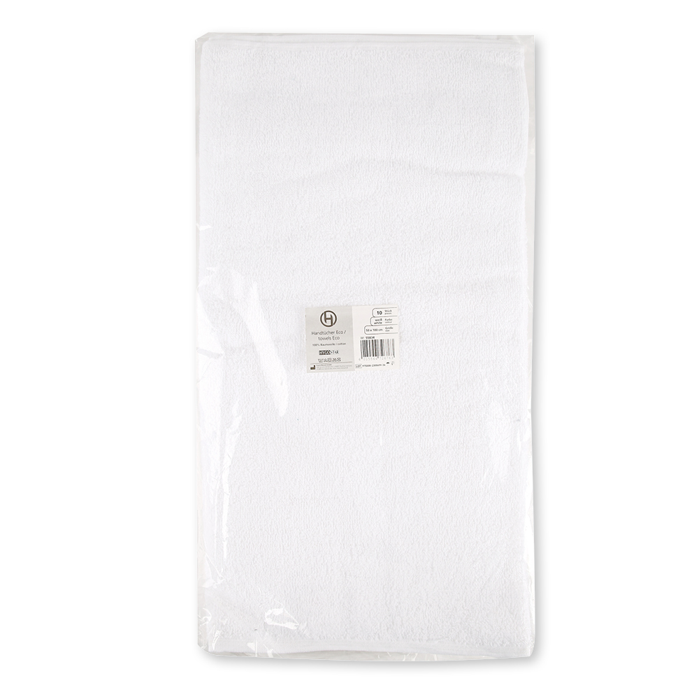 Handtücher Eco | Baumwolle, Verpackung Handtücher Eco aus Baumwolle, Verpackung