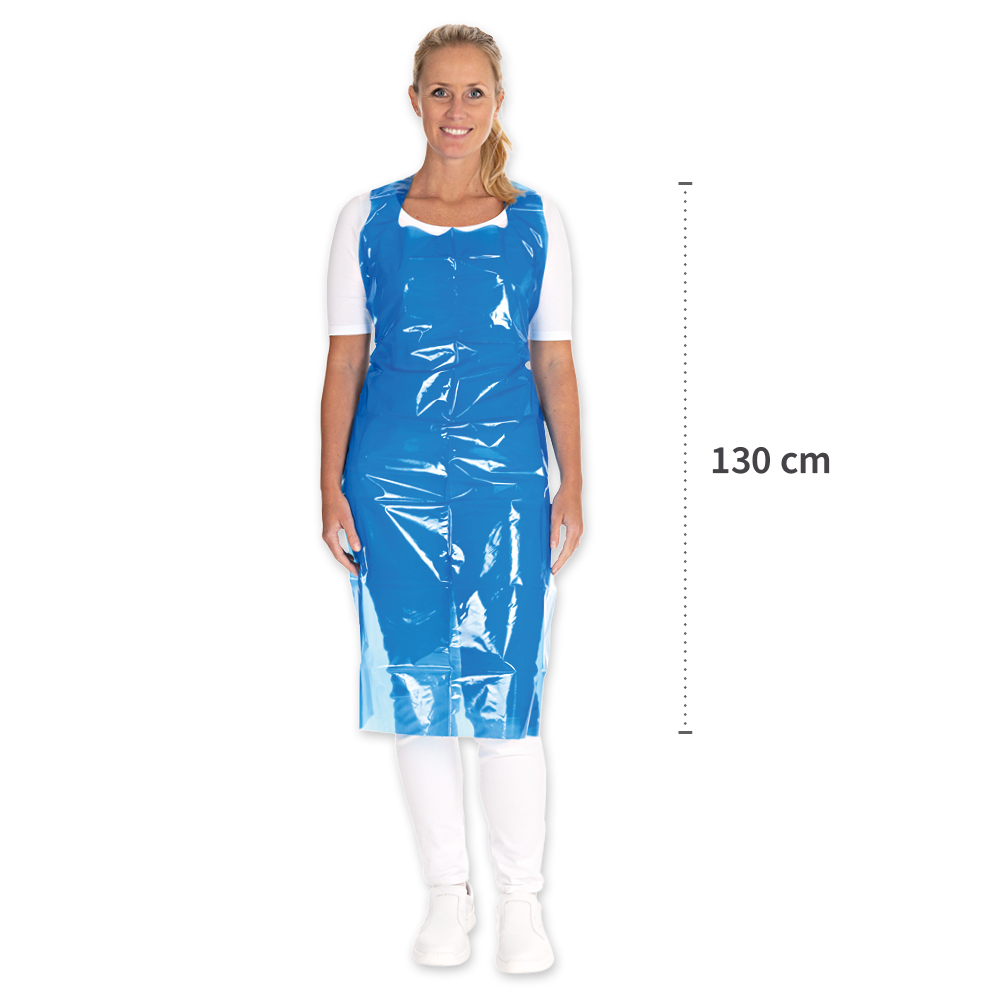 Disposable aprons Eco approx. 90 my made of LDPE with measure