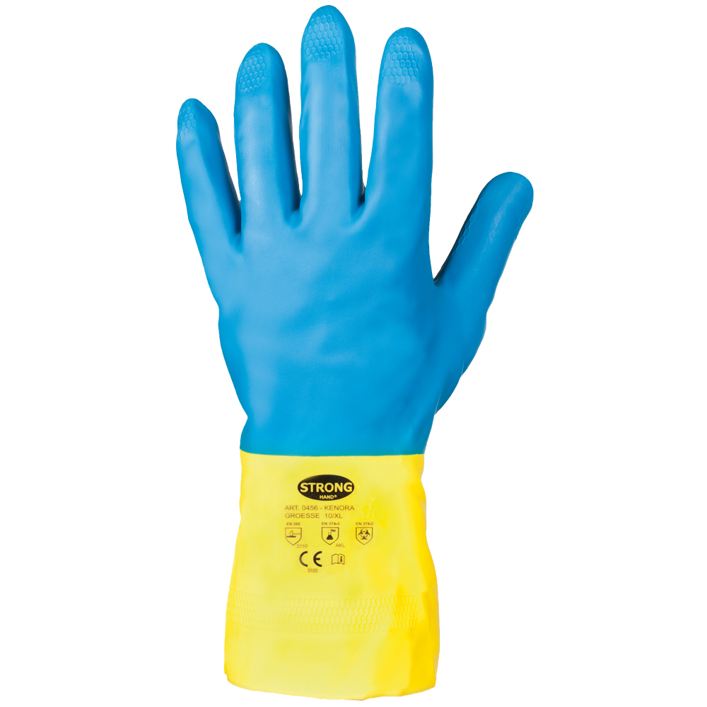 Stronghand® Kenora 0456 chemical protection gloves from the back side