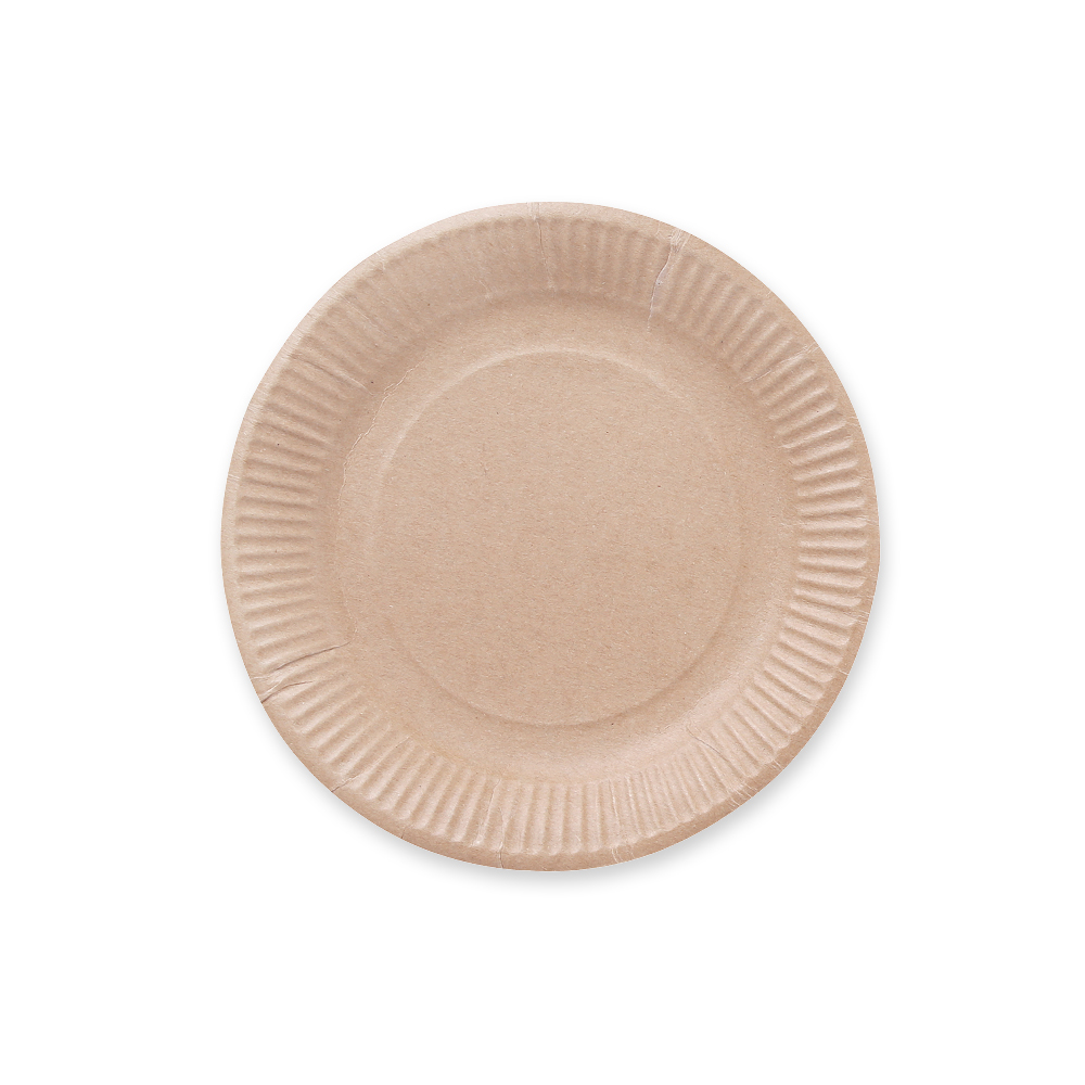 Paper plates round, craft paper, FSC®-certified with 18cm diameter